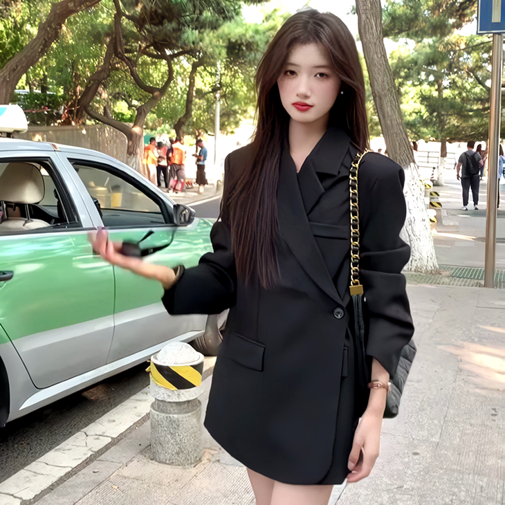 摩登mdeng气质复古小西装外套女2026春季新款女显瘦上衣M8806