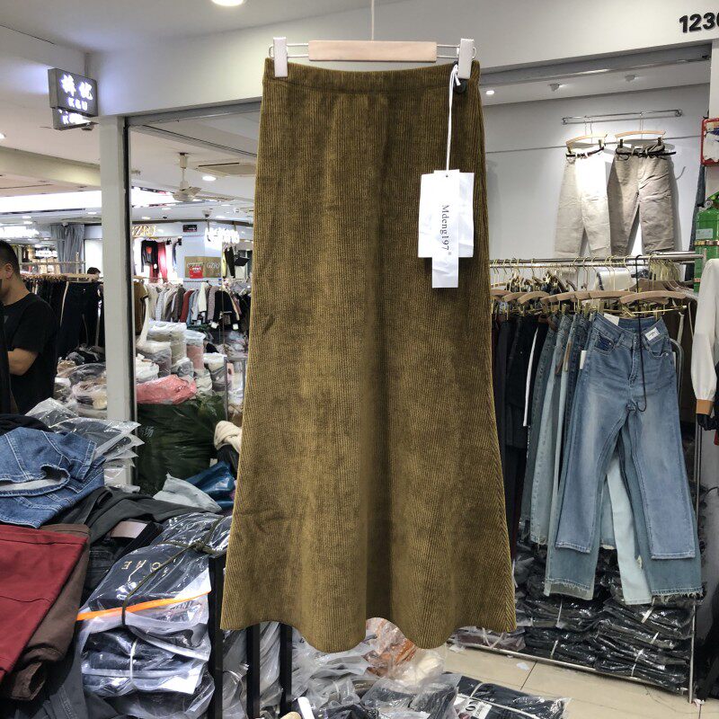 长裙A字通勤型摩登197条绒