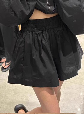 摩登mdeng高腰休闲短裤女2026夏时尚运动宽松显瘦阔腿裤M8396