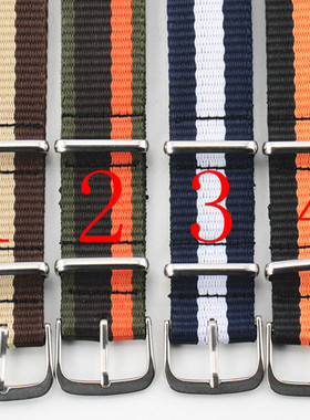 【清仓】适配卡西欧 DW 精工尼龙手表表带20mm接口 帆布表带 针扣