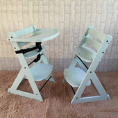 宝宝餐椅婴幼儿可升降 ins北欧儿童成长椅实木小孩餐桌吃饭家用