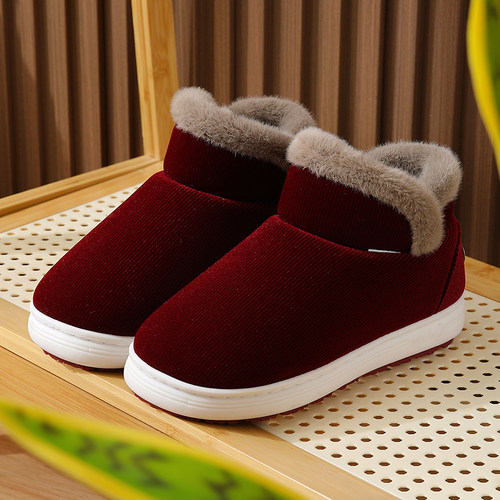 2025冬季棉鞋男女防滑保暖居家棉拖鞋包跟男女加绒加厚中老年棉鞋
