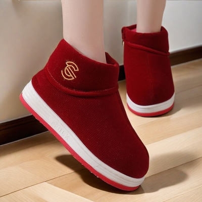 居家室内防寒保暖棉拖鞋舒适包根