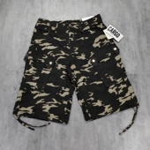 男女美式 大口袋休闲短裤 工装 迷彩街头滑板嘻哈说唱街舞宽松七分裤