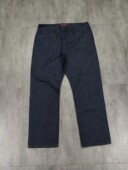 美式 通勤简约洗水长裤 复古偏大宽松直筒休闲牛仔裤 日常薄款