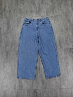 微瑕疵破洞Empyre美式 复古街头hiphop嘻哈街舞oversize直筒阔腿裤