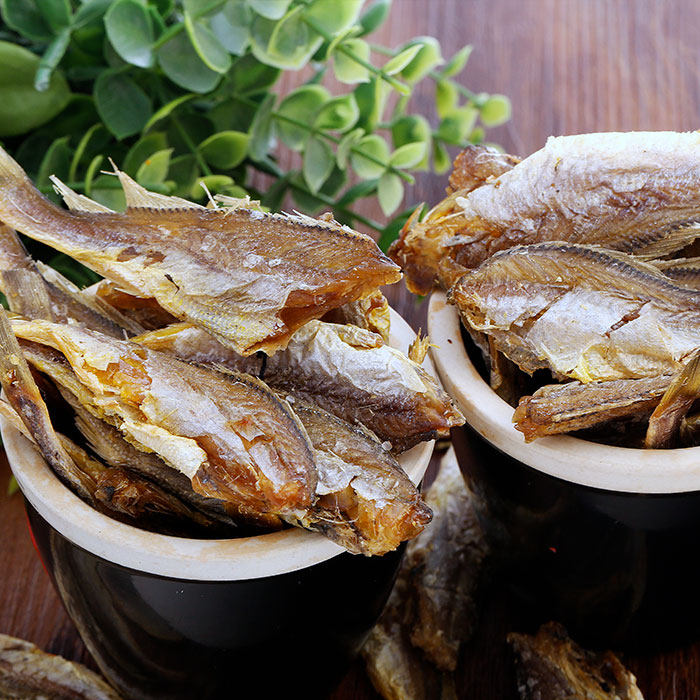 瑞松食品烤香酥小黄鱼干零食即食黄花鱼仔海鲜散称500g装包邮