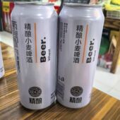 500ml 胖东来精酿小麦啤酒原麦汁浓度12P 黑啤酒精度4.7% 330ml
