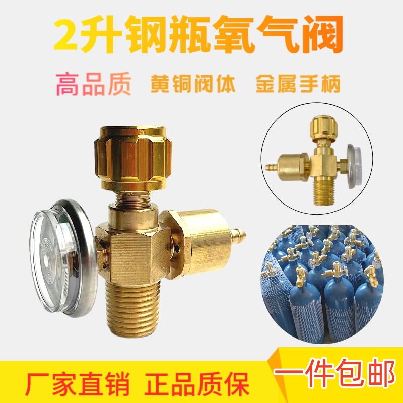 欣耀科技2升氧气阀加厚纯铜锻造