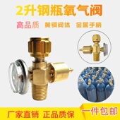 2升氧气瓶阀门恒压减压钢瓶阀便捷式 手提焊具氧气瓶黄铜阀门配件
