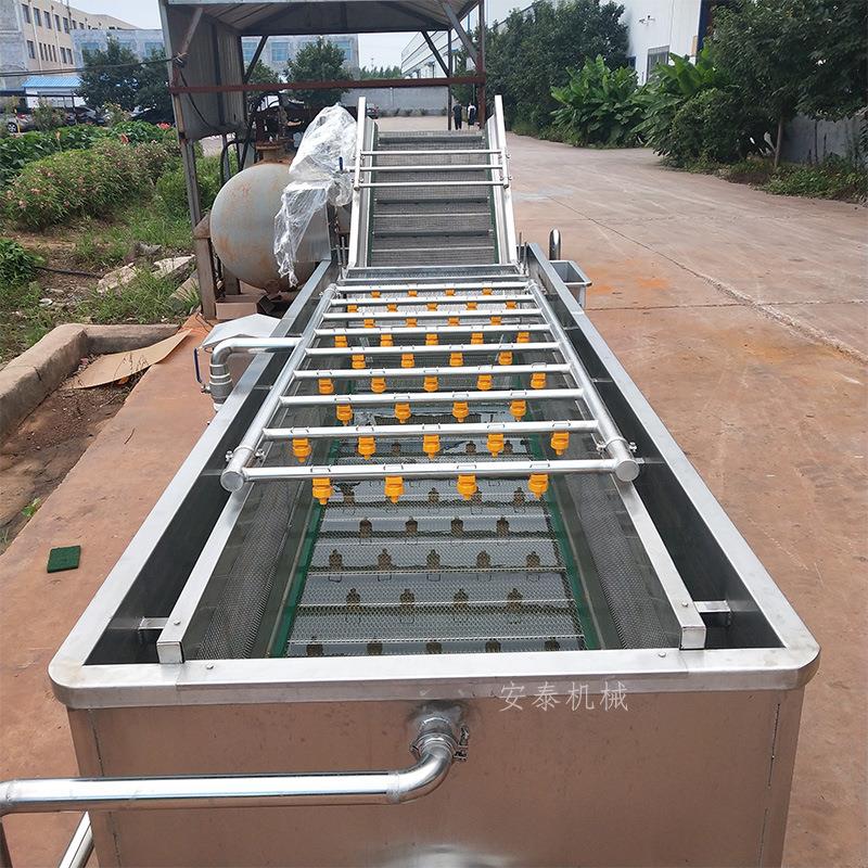 高压喷淋海翻草气泡清洗机 VCP气泡菜浪菜清洗机 全自动芥蔬清洗