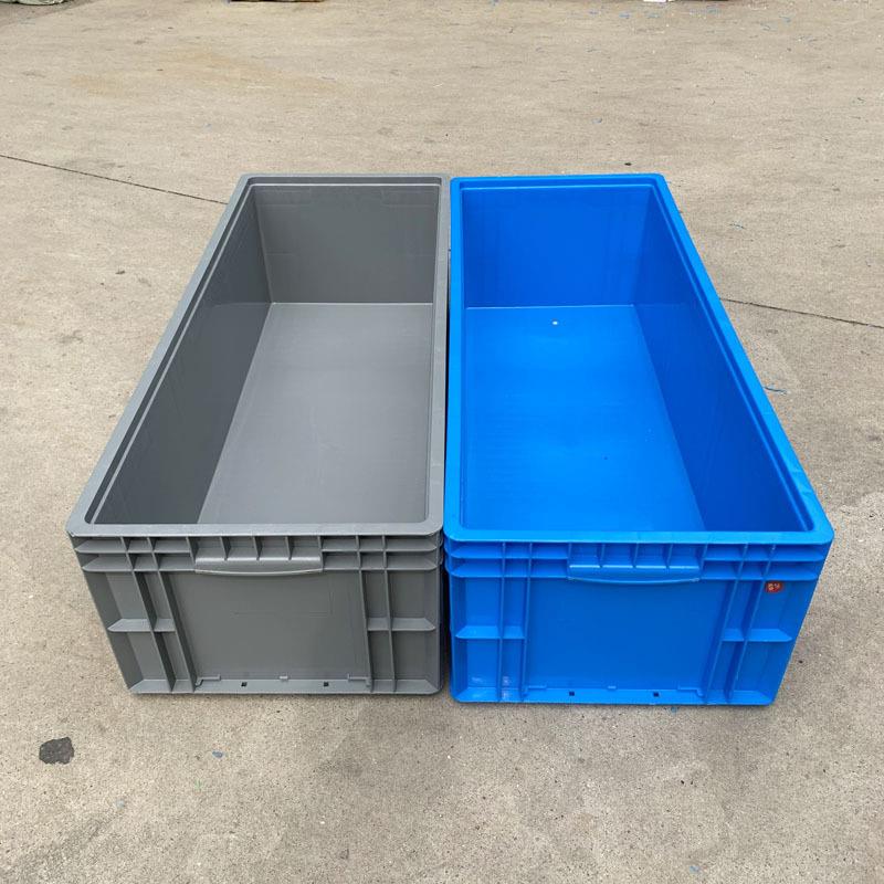 U供应加长蓝色塑料欧标款箱E41028物流箱1WKN00转0*400*280大号周