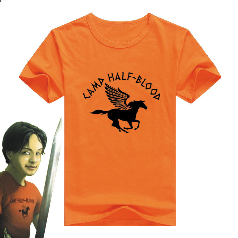 Camp Half Blood T恤 混血营 波西杰克逊神火之盗短袖夏男女衣服
