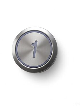 DA511G01电梯按钮不锈钢圆形橙光通用配件适用三菱康力电梯维修