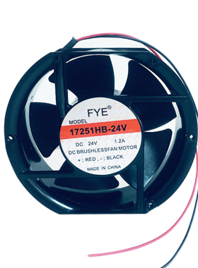 直流轴流风机FP108EX-S 铜线滚珠17251FYE福烨散热风扇DC24V 17CM