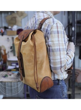 乌克兰strongway户外bc露营收纳袋杂物背包牛皮包