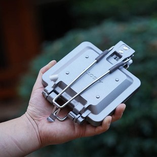 日本原装 glamping 进口soto折叠三明治烤盘户外精致露营搬家露营