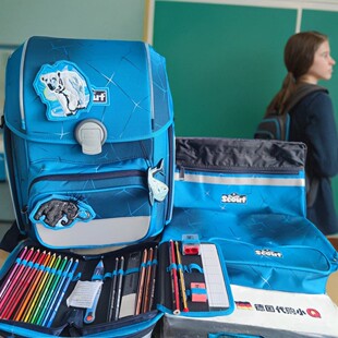 Genius小学护脊减负减压大容量书包男 德国直邮SCOUT 25新款 上架