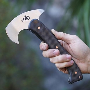 德国ZAPP WEAR粉末钢超高硬度户外探险末日求生露营一体小手斧