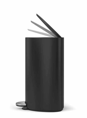 美国Simplehuman6升半圆脚踩垃圾桶不锈钢脚踩垃圾桶家居内桶轻便