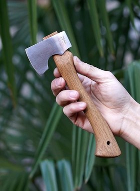 德国ZAPP Z-WEAR 超高硬度粉末钢传统木柄迷你斧头小手斧户外把玩