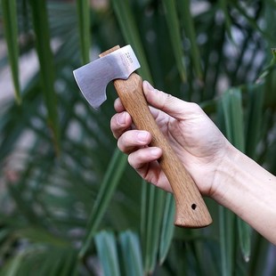 超高硬度粉末钢传统木柄迷你斧头小手斧户外把玩 WEAR 德国ZAPP