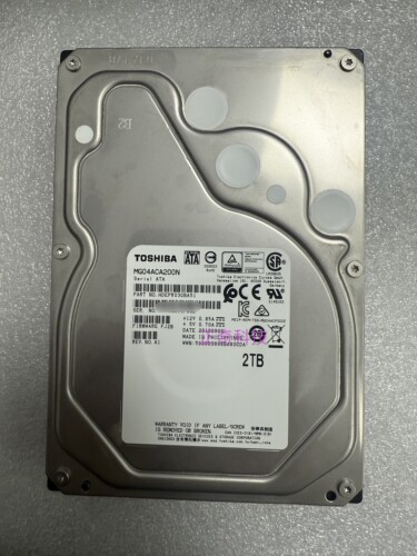 Toshiba东芝 MG04ACA200N 2T 7.2K SATA 2T 3.5寸 128M企业级硬盘