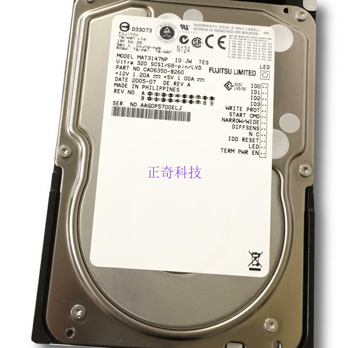 MAT3147NP 146G 146.8GB 10K U320 68针 SCSI服务器硬盘