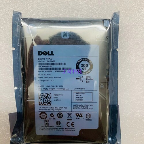 DELL/希捷 300G 2.5 15K 6Gb SAS ST9300653SS 0H8DVC 0NWH7V硬盘
