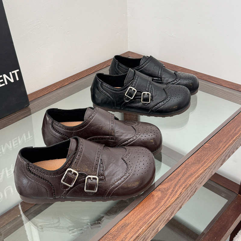 乐福鞋女款2026新款春季百搭英伦风小皮鞋平底雕花布洛克黑色单鞋,女鞋,深口单鞋,淘宝优惠券,粉丝福利购,淘宝优惠卷