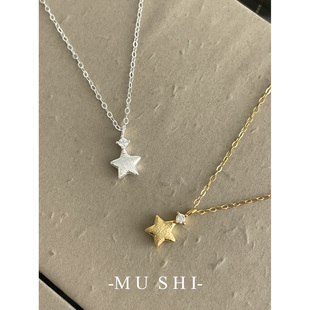 幸运星项链女s925纯银轻奢小众高级感2025新款爆款五角星锁骨链