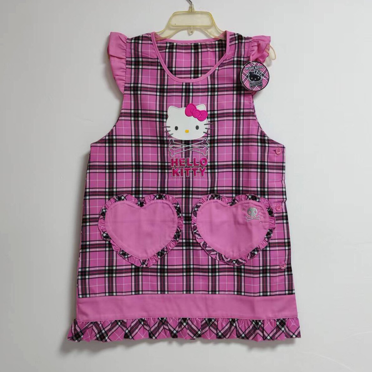 包邮成人创意长袖围裙女店员工作服日本居家服厨房时尚韩版反穿罩