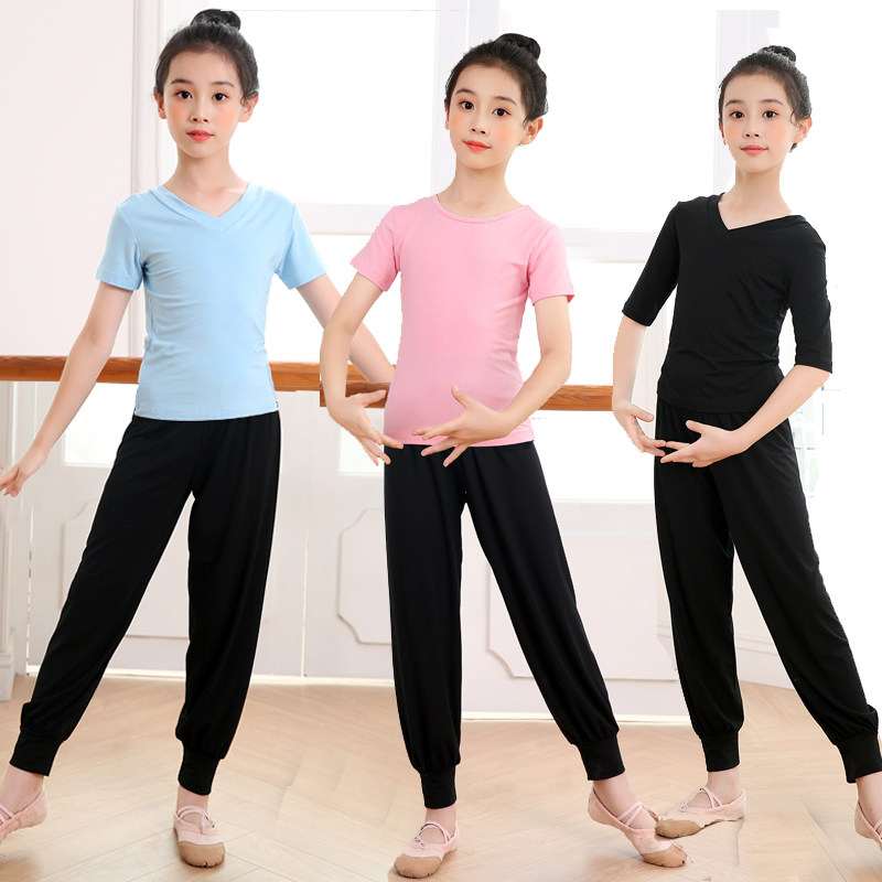 女童练功儿童舞蹈服春秋图片