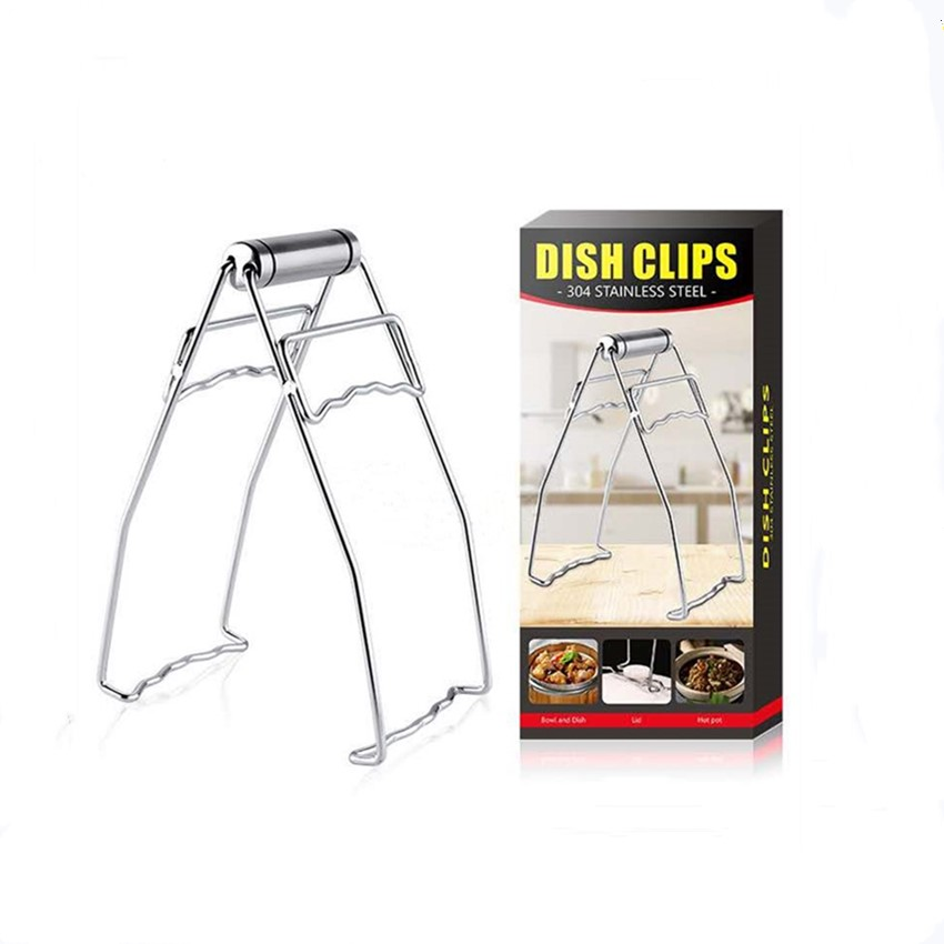 外贸304不锈钢夹盘器防烫夹厨房夹提盘器盘子夹取碗夹加大加粗夹*