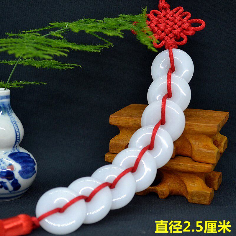 흙을 제거하는 천연 팔백옥 펜던트 화장실 방문 수세 팔백옥 끈 안전 버클 침실 펜던트