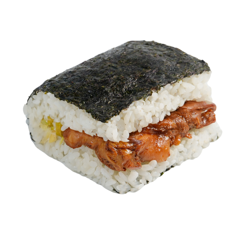 炭烤照烧鸡腿肉沙拉饭团东北米饭便餐正午餐加班代餐照烧饭
