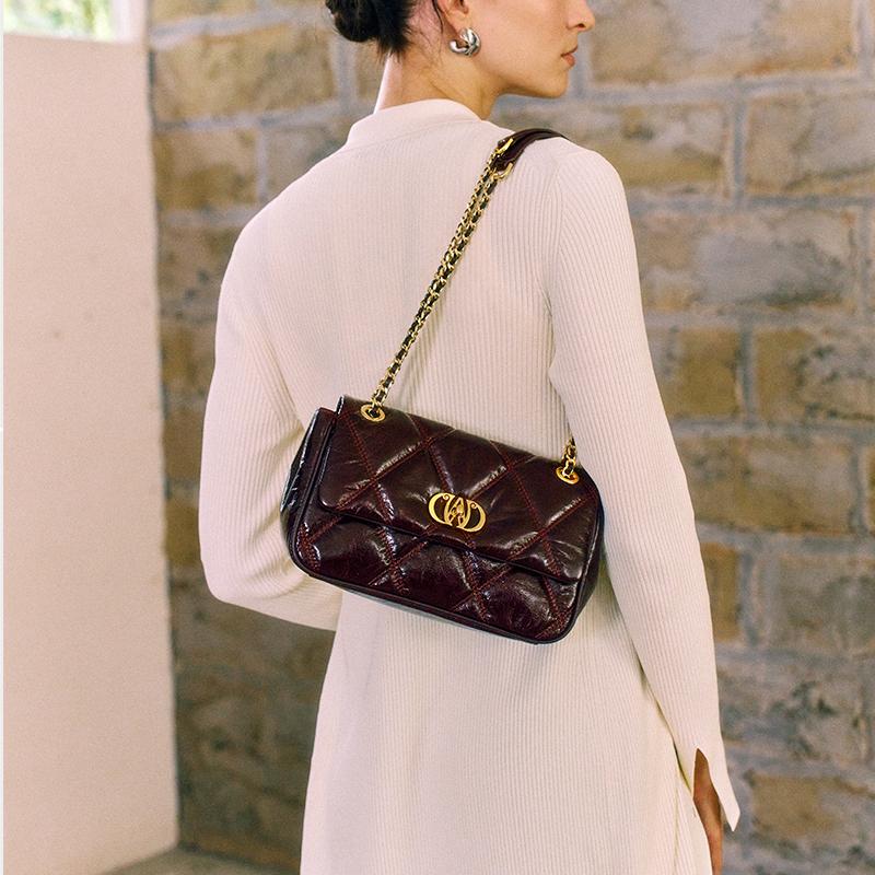 小香风经典万里马时尚腋下包