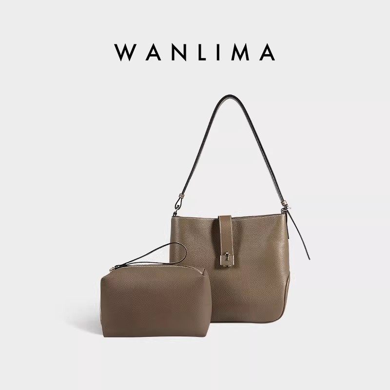 头层togo纹牛皮【买1赠1】【超能小太阳】万里马水桶包极简风托特,箱包皮具/热销女包/男包,水桶包,淘宝优惠券,粉丝福利购,淘宝优惠卷