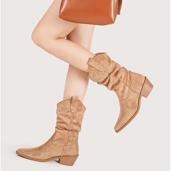 尖头显瘦~短靴马丁靴女2025新款