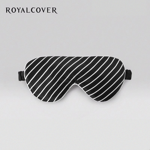 现代黑白条纹桑蚕丝 piano眼罩 罗卡芙 ROYALCOVER