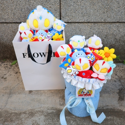 七夕生日礼物奥特曼玩偶公仔花束