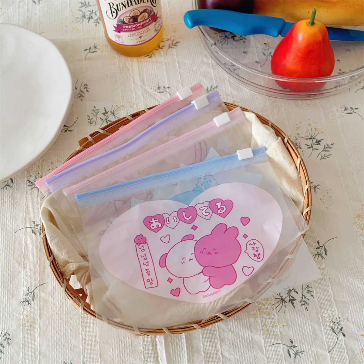 10个！日单可爱透明收纳袋杂物发夹内裤袜子首饰自封袋旅行收纳袋,收纳整理,其他收纳袋,淘宝优惠券,粉丝福利购,淘宝优惠卷