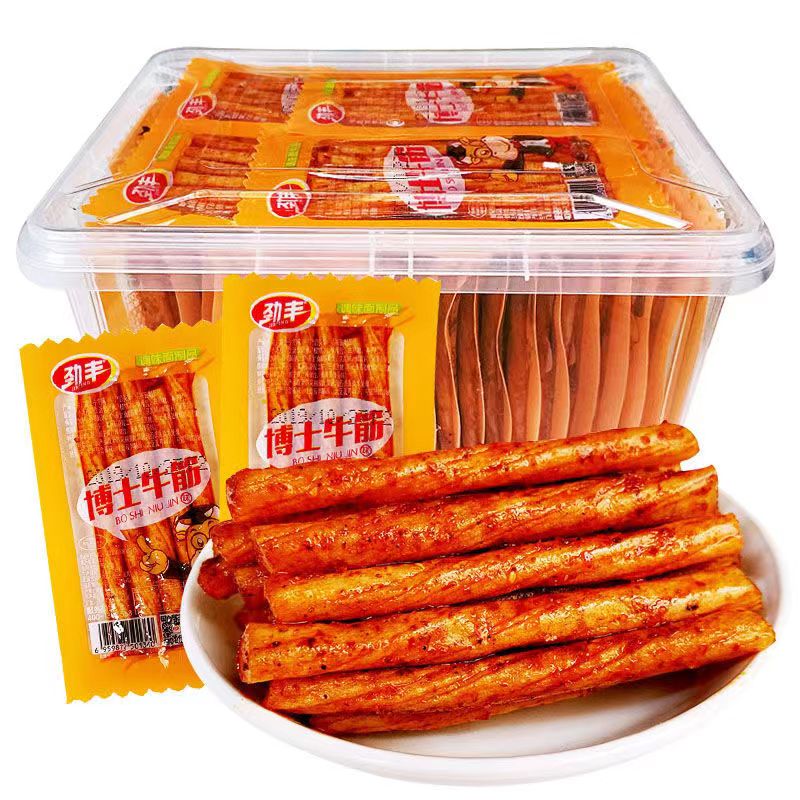 劲丰博士牛筋怀旧零食辣条麻辣