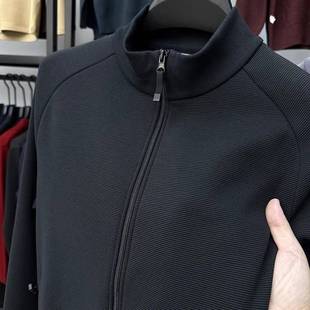 加绒加厚户外运动拉炼夹克 立领外套男秋冬季 敲绝品质 高端有型