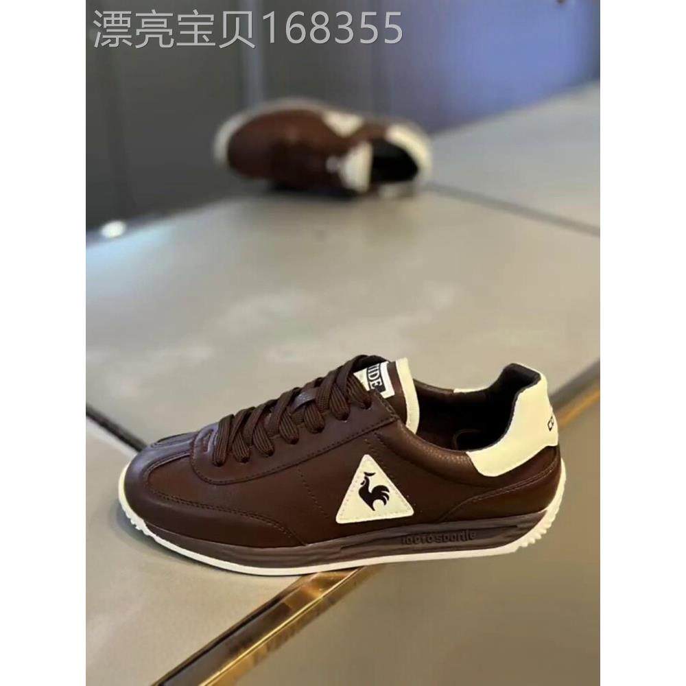 时尚品牌男鞋夏季2025新真皮透气公鸡阿甘鞋男士时尚软底运动和休