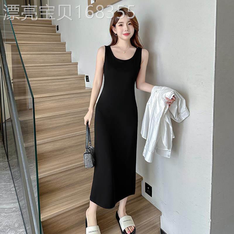 黑色吊带洋装女2026夏季新款显瘦修身小黑裙收腰高级感背心长裙