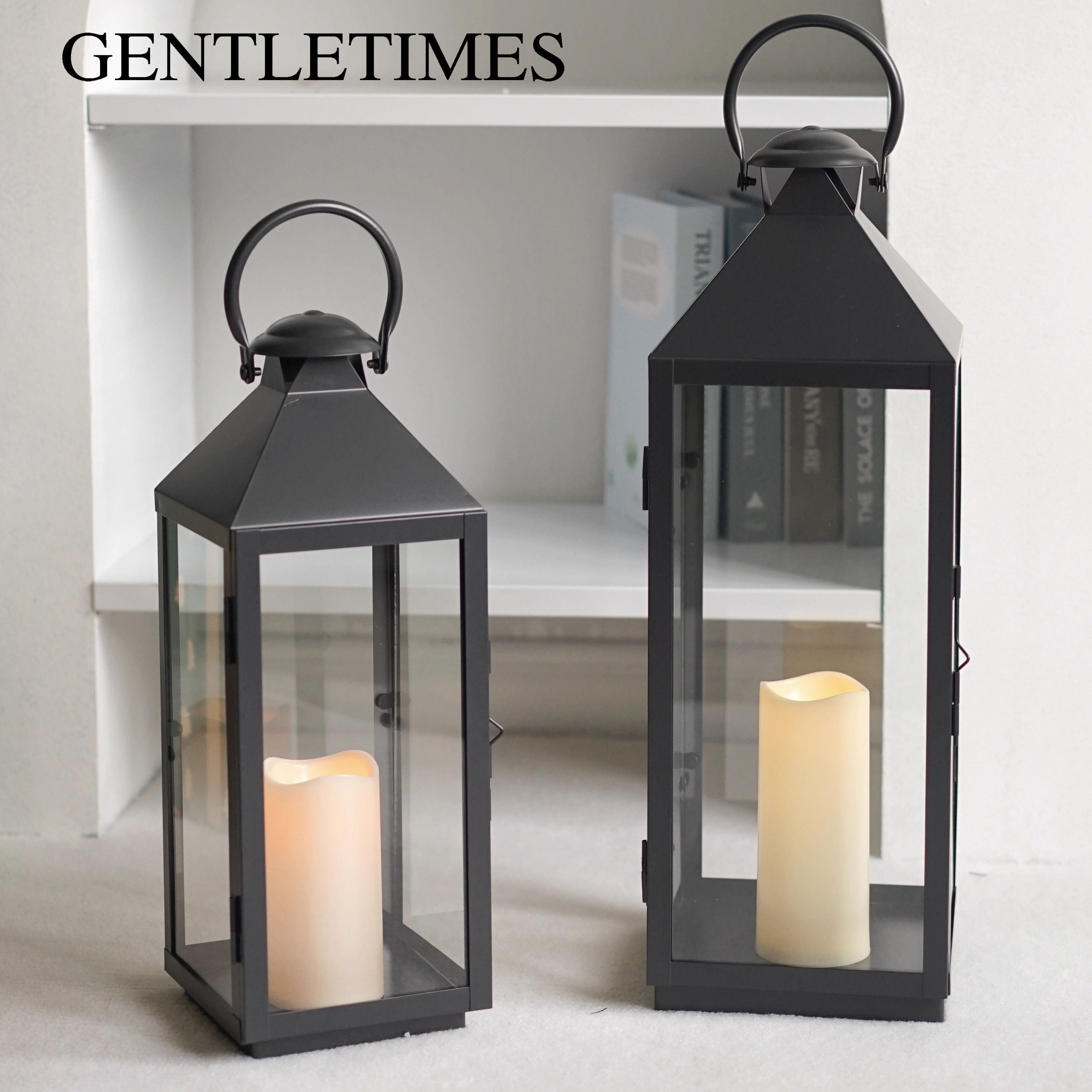 落地铁艺庭院户外手提风灯定制