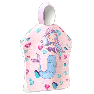 弈姿新款儿童沙滩巾游泳运动太空人毛巾温泉浴巾儿童斗篷海边披肩