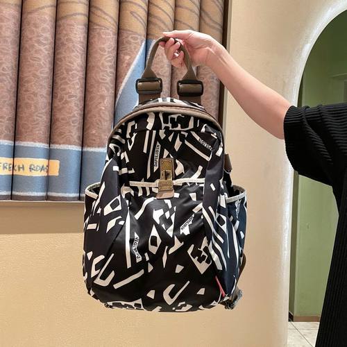 牛津布双肩包女时尚休闲旅行背包