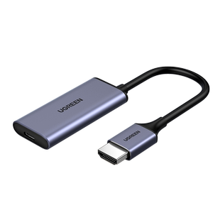 绿联hdmi转typec转换器4k高清线连ar/vr眼镜适用switch笔记本电脑ps4/5游戏机电视机顶盒接显示器支持动态HDR